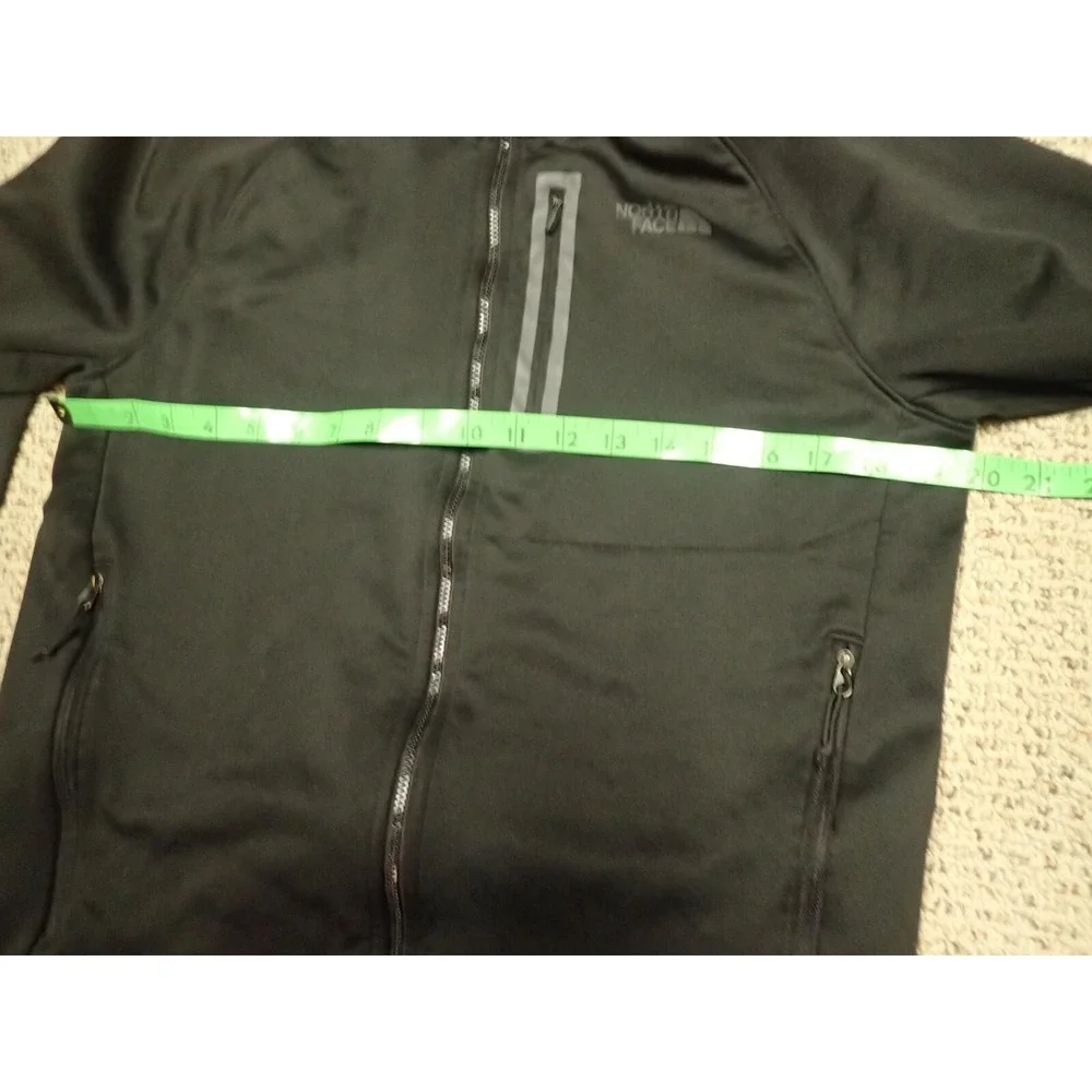 The North‎ Face Full Zip Jacket Mens Medium Black Excellent Lightweight Active